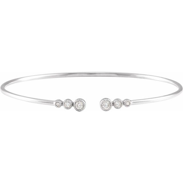 Celestial Cascade – Diamond Cuff Bracelet