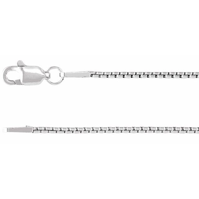 Sterling Silver 1.25 mm Adjustable Box Chain