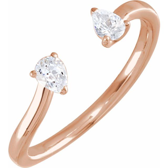 Golden Dew – Lab-Grown Diamond Two-Stone Ring