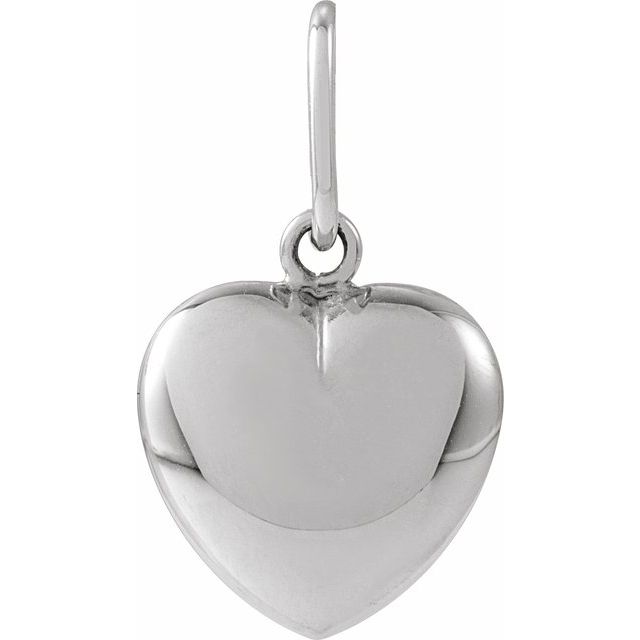 14K Puffed Heart Pendant