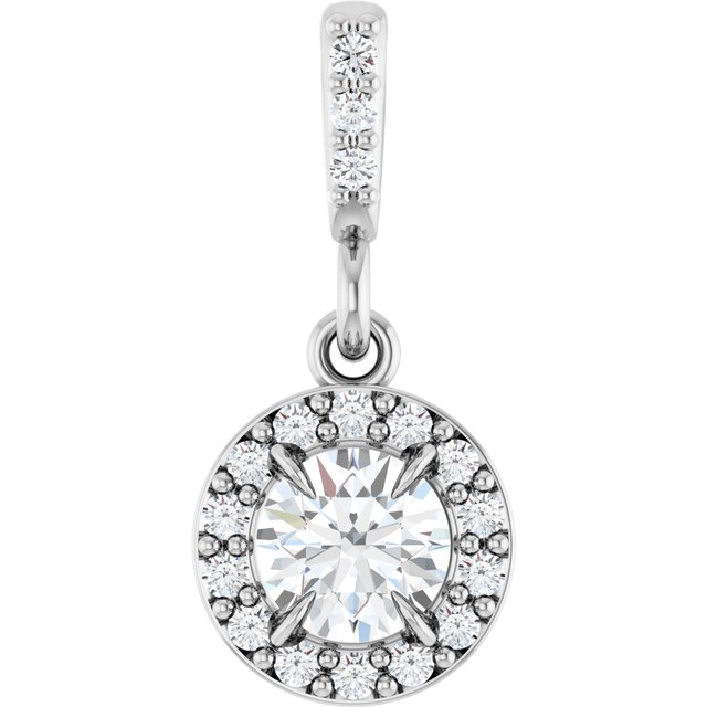 Gilded Brilliance – Halo-Style Diamond Dream Pendant