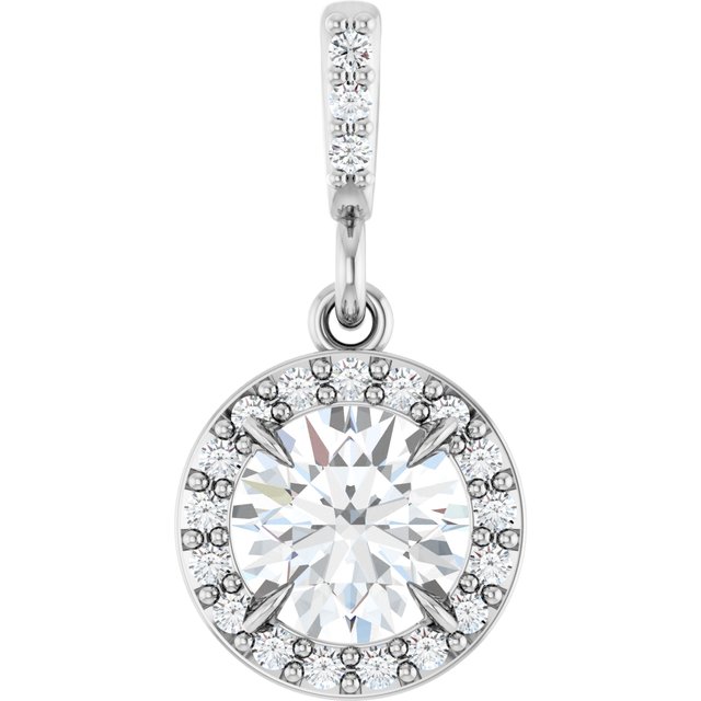 Gilded Brilliance – Halo-Style Diamond Dream Pendant