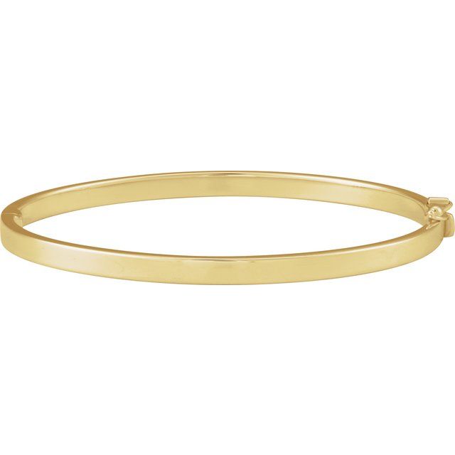 14K Hinged 7" Bangle Bracelet