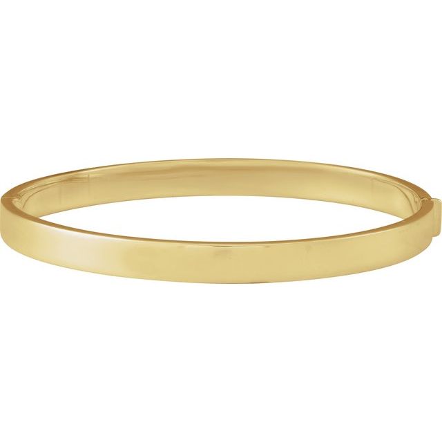 14K Hinged 7" Bangle Bracelet