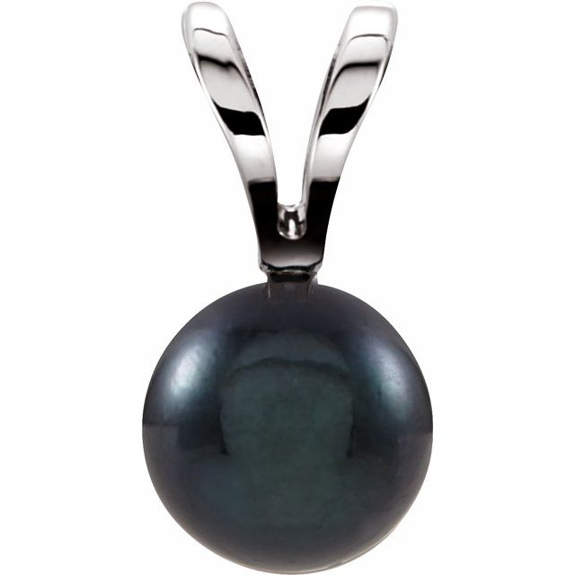 Oceana Abyss - 14K Cultured Black Akoya Pearl Pendant
