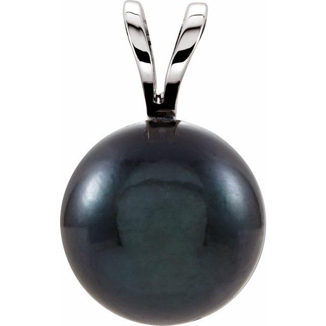 Oceana Abyss - 14K Cultured Black Akoya Pearl Pendant