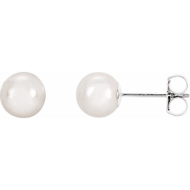 Oceana Glow – Cultured Akoya Pearl Earrings