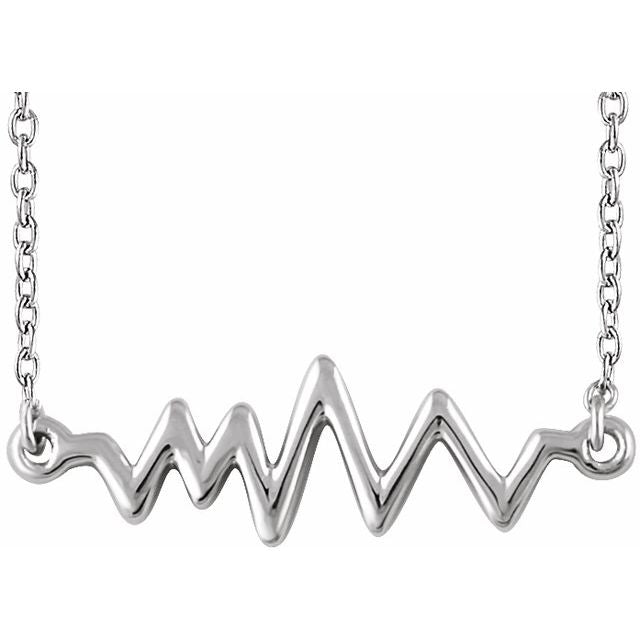 14K Heartbeat 16-18" Necklace