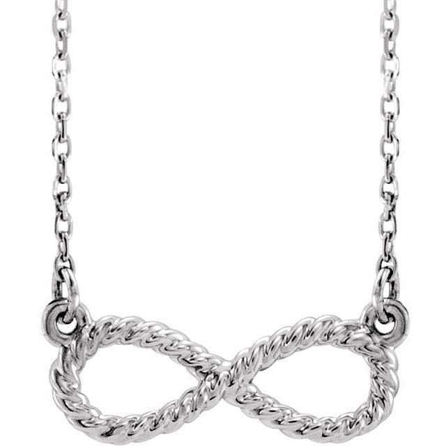 14K Rope Infinity-Inspired 18" Necklace