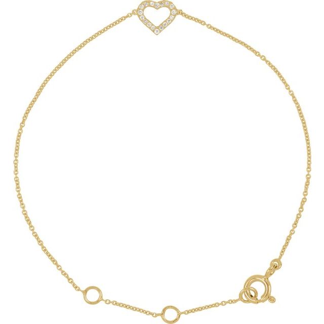 Diamond Heart Bracelet