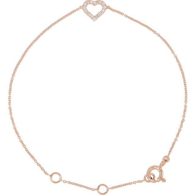 Diamond Heart Bracelet