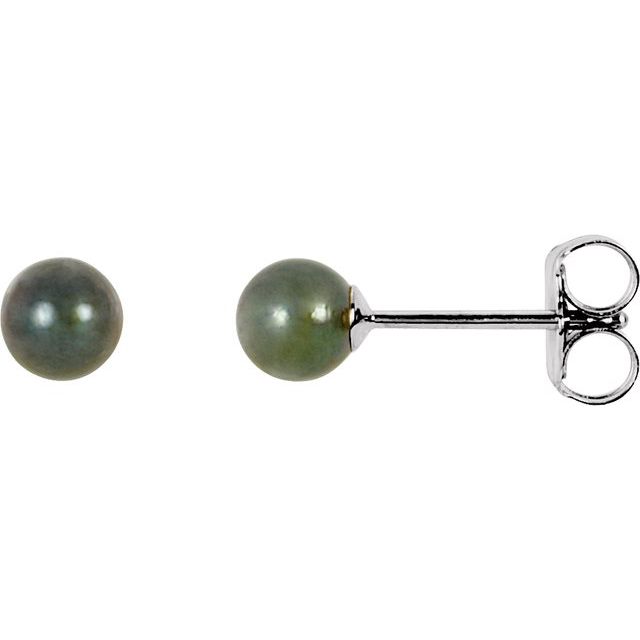 Oceana Abyss – Cultured Akoya Pearl Earrings