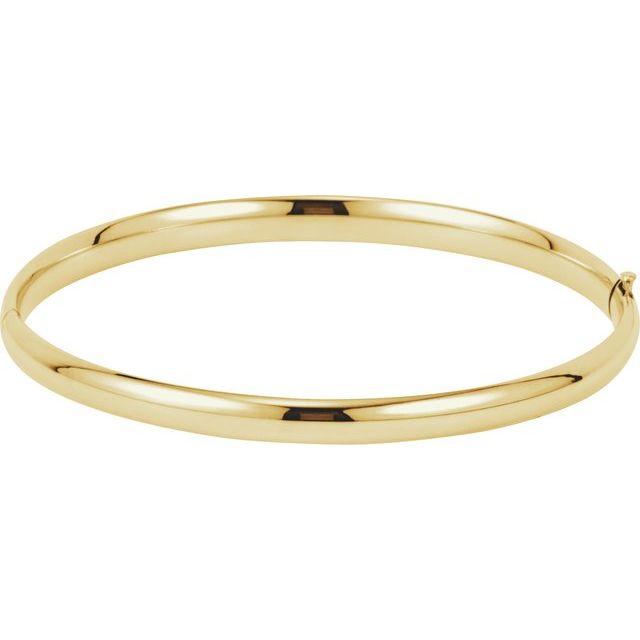 Timeless Radiance – 14K 4.7 mm Classic Bangle