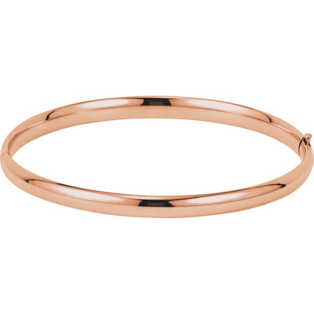 Timeless Radiance – 14K 4.7 mm Classic Bangle