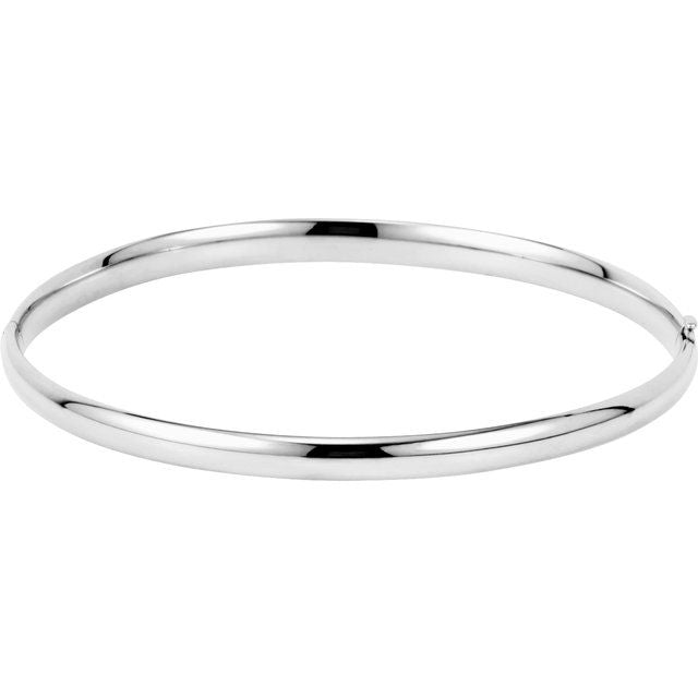 Timeless Radiance – 14K 4 mm Classic Bangle