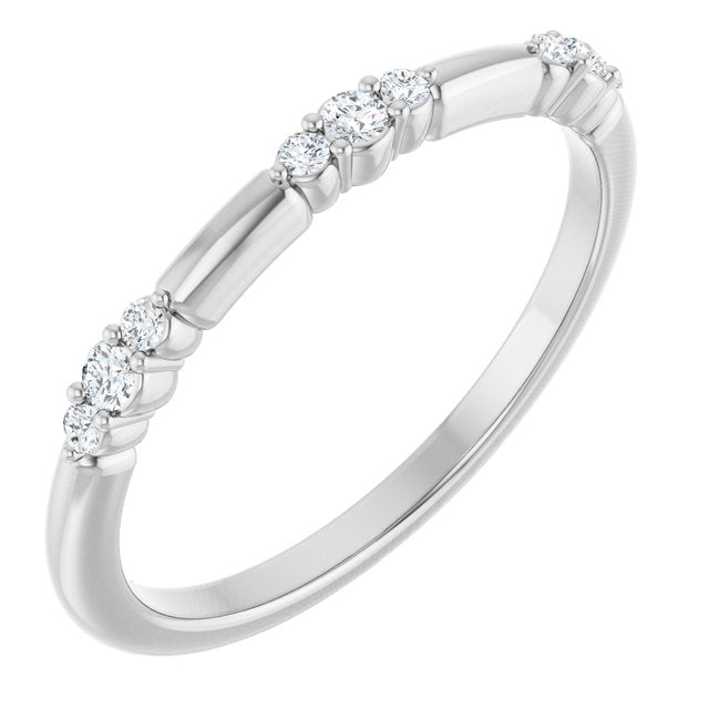 Timeless Grace – Natural Diamond Stackable Accent Ring