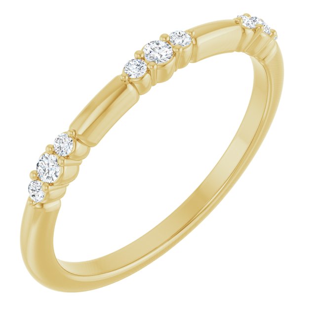Timeless Grace – Natural Diamond Stackable Accent Ring