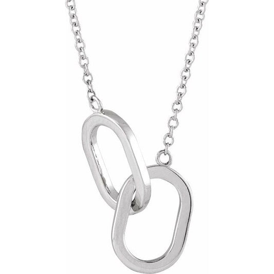 Interlocking Link 18" Necklace