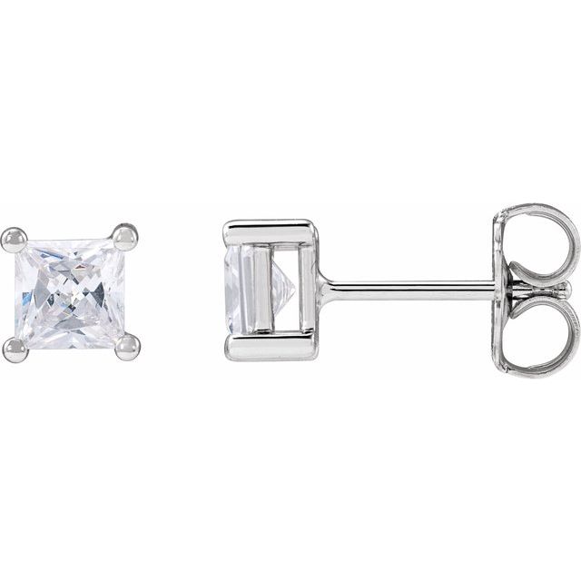 Modern Brilliance –2.5mm Square Lab-Grown Diamond Earrings