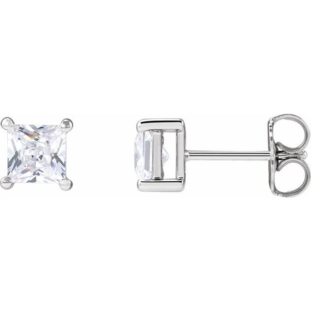 Modern Brilliance –2.5mm Square Lab-Grown Diamond Earrings