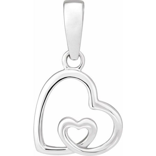 14K Heart Pendant