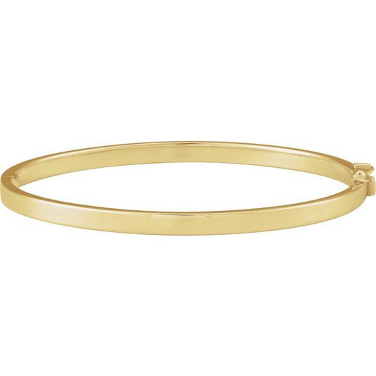 14K Hinged 7" Bangle Bracelet