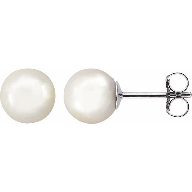 Oceana Glow – Cultured Akoya Pearl Earrings