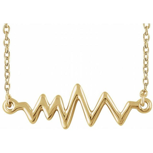 14K Heartbeat 16-18" Necklace