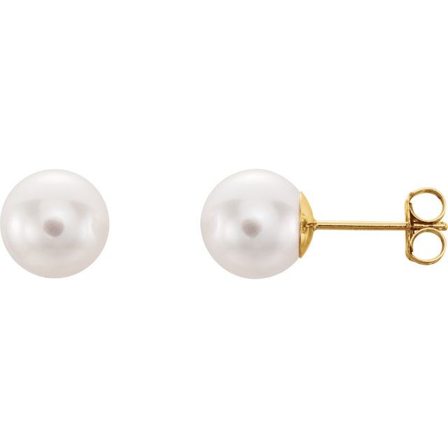 Oceana Glow – Cultured Akoya Pearl Earrings