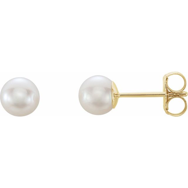 Oceana Glow – Cultured Akoya Pearl Earrings