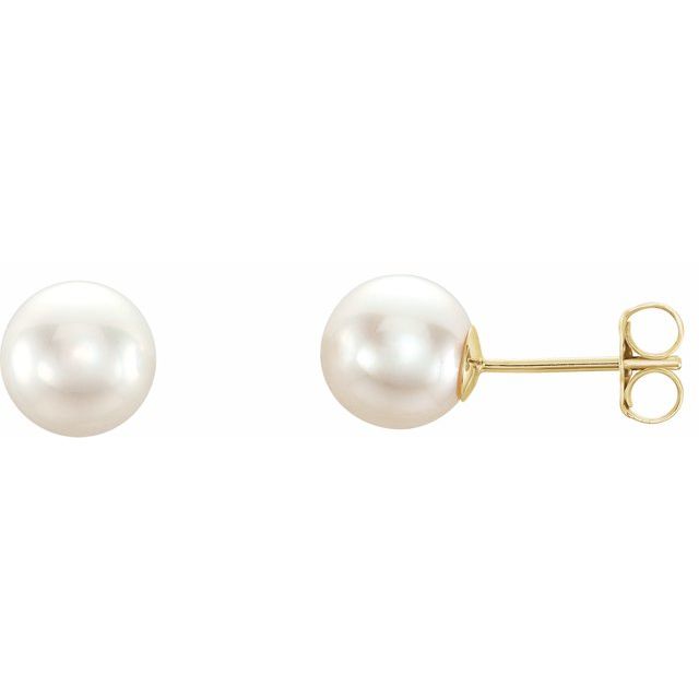 Oceana Glow – Cultured Akoya Pearl Earrings