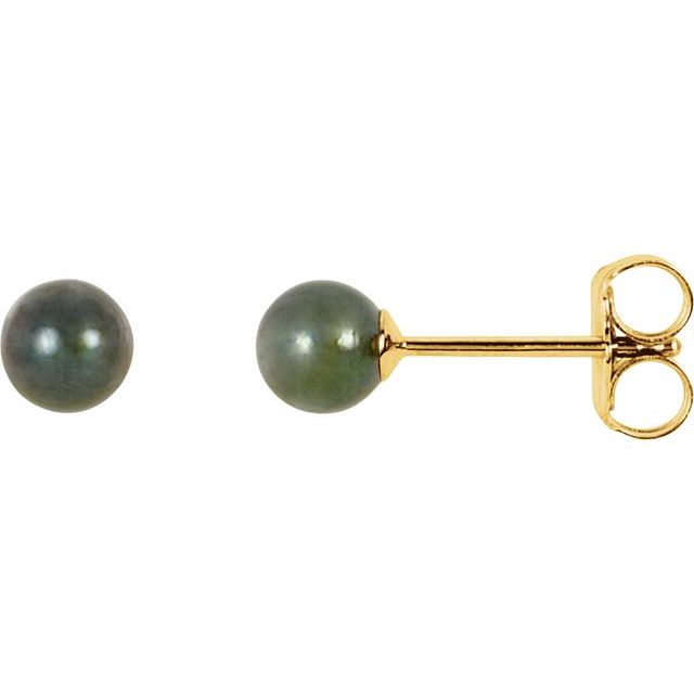 Oceana Abyss –  Cultured Akoya Pearl Earrings