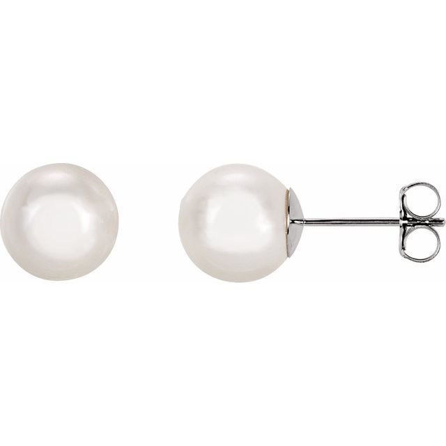 Oceana Glow – Cultured Akoya Pearl Earrings