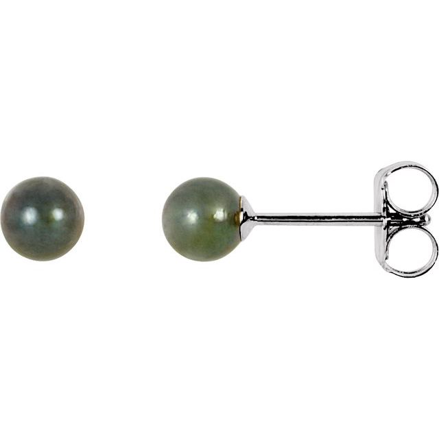 Oceana Abyss –  Cultured Akoya Pearl Earrings