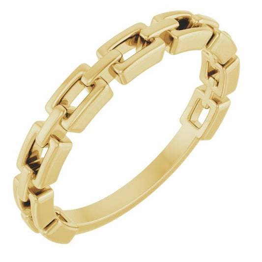 14K Chain Link Ring