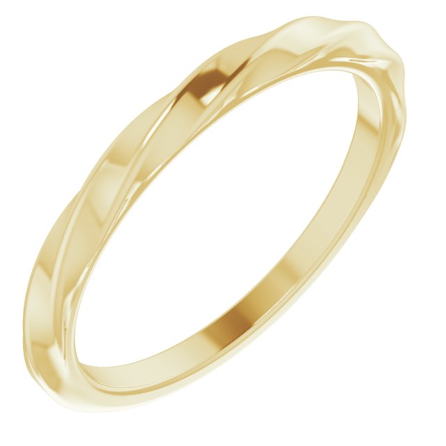 14K Twisted Stackable Ring